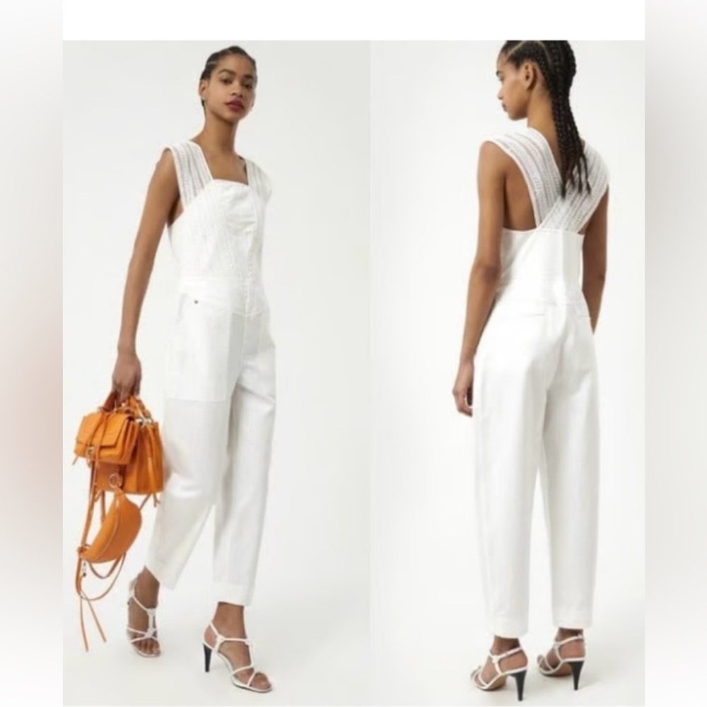 Rebecca MINKOFF white linen jumpsuit. Jaidyn Jumpsuit. Size 0